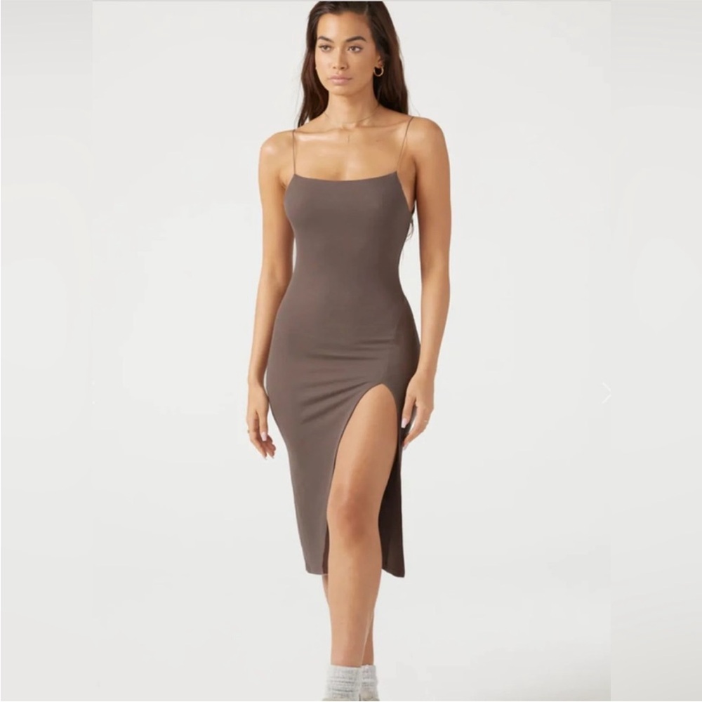 JOAH BROWN Strappy Slit Dress